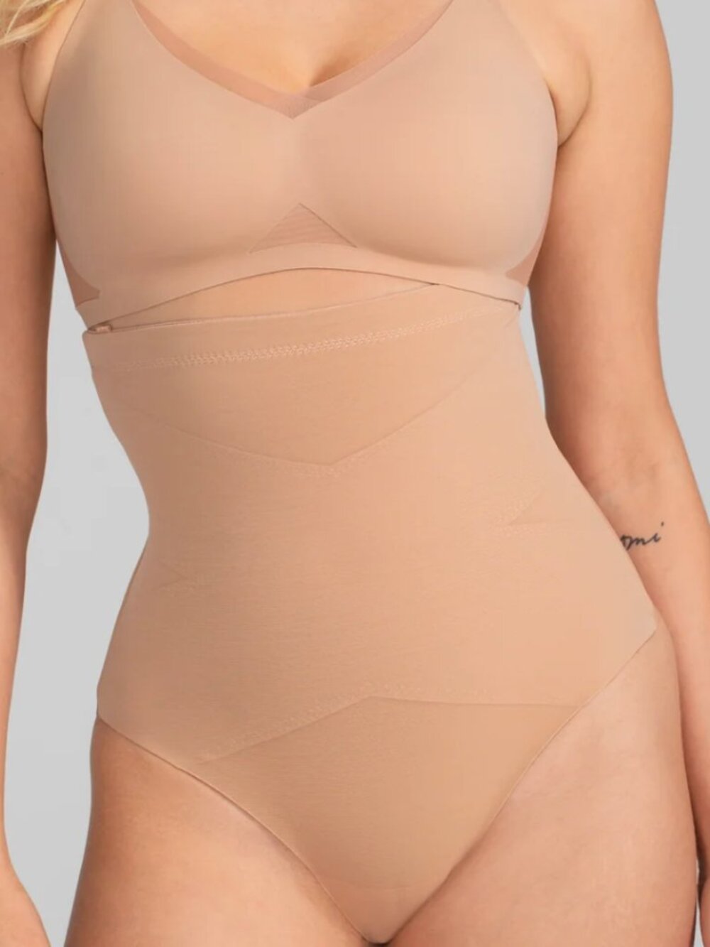 Honey Love Superpower Thong Shapewear 1X NWT SAND NUDE